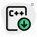 C Plus Plus File Down  Icon
