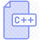 C Plus Plus Language Duotone Line Icon Icon
