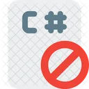 C Sharp File Banned  Icon