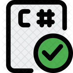 C Sharp File Check  Icon