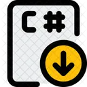 C Sharp File Down Icon