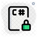 C Sharp File Lock  Icon