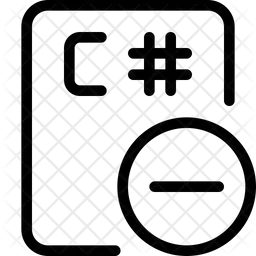 C Sharp File Minus  Icon