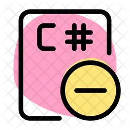 C Sharp File Minus  Icon