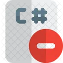 C Sharp File Minus  Icon