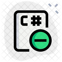 C Sharp File Minus  Icon