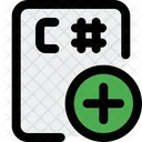 C Sharp File Plus Icon