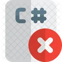C Sharp File Remove  Icon