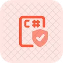 C Sharp File Shield  Icon