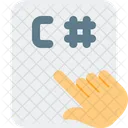 C Sharp File Touch  Icon