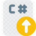 C Sharp File Up  Icon