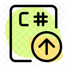 C Sharp File Up  Icon