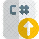 C Sharp File Up  Icon