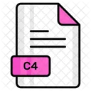 C 4 File Format Icon