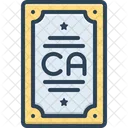 Ca Card Invitation Icon