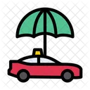 Cab Umbrella Taxi Icon