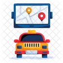 Cab Tracking Car Tracking Cab Location Icône