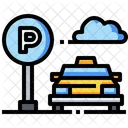 Parking Taxi Parking Cab Parking Icon
