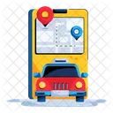Cab Tracking Car Tracking Cab Location Icon