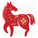 Caballo Signo Zodiacal Zodics Chinos Icono