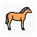 Caballo Animal Color Icono