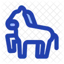 Caballo Benigno Herbivoro Icono