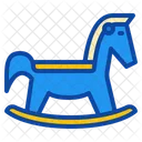 Caballo De Madera Juguete Juego Nino Mecedora Icon