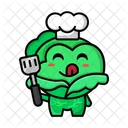 Cabbage As A Chef Chef Cute Cabbage Icon