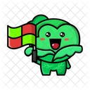 Cabbage As Line Judge Cute Cabbage Cute Icon