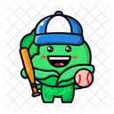 Cabbage Baseball Baseball Player Cabbage Icon