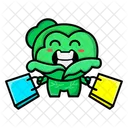 Cabbage Holding Bag Shopping Bag Cute Cabbage Icon