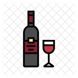 Cabernet Wine Bottle  Icon
