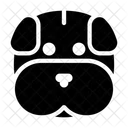 Cabeza de bulldog  Icono