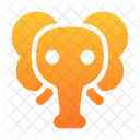 Cabeza De Elefante Tronco Marfil Icon