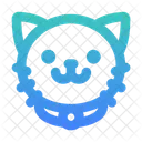 Cabeza de gato hembra  Icono