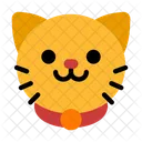 Cabeza de gato hembra  Icono