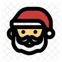 Cabeza De Santa Santa Claus Navidad Icono