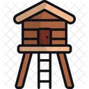 Cabin Watch Tower Hut Icon