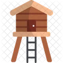 Cabin Watch Tower Hut Icon