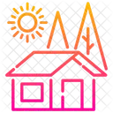 Cabin House Vacation Icon