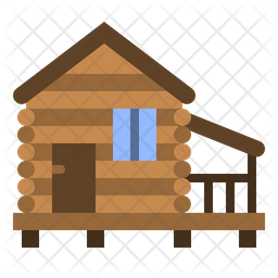 Cabin Icon - Download in Flat Style