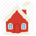 Christmas Cabin House Icon