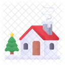 Cabin House Christmas Icon