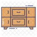 Cabinet Drawers Furniture Icon