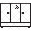 거울이 있는 캐비닛  아이콘