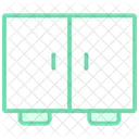 Cabinets Duotone Line Icon Icon