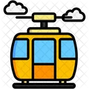 Cable Car Transport Ropeway Icon