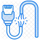 Cable de alimentación roto  Icono