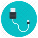 Cable Cable Cable Flash Cable Usb Icono