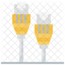 Cable RJ LAN De Computadora Ethernet Icono